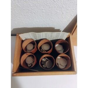 1980 Vintage Liars Dice Rare Wooden Box Game Blake Enterprises Complete HTF Lthr